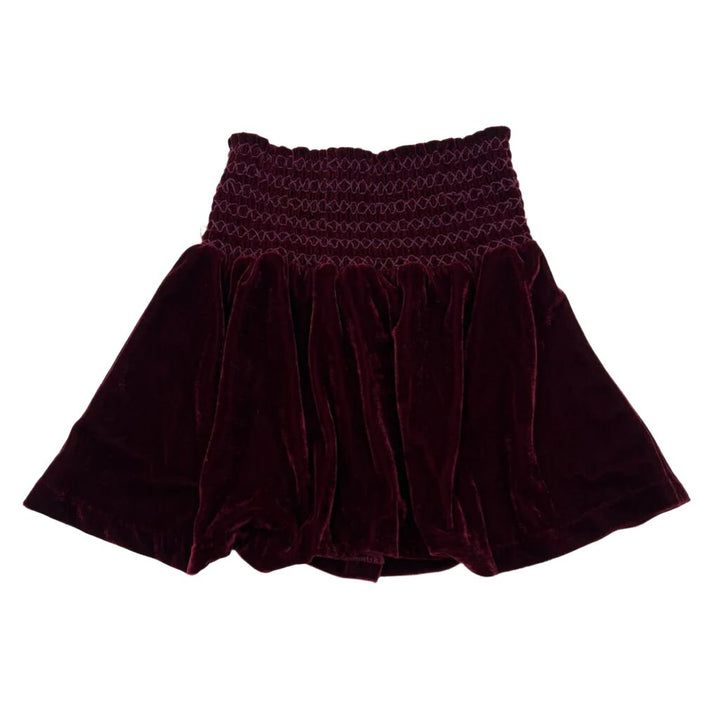 Velvet Skirt / Scrunch Waistband