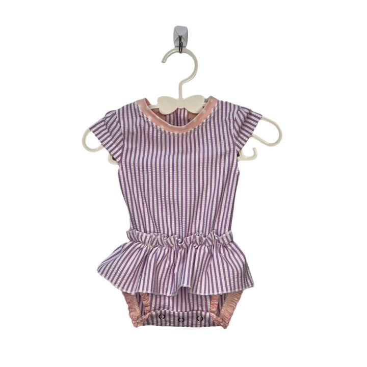 Striped 1 PC Swimsuit