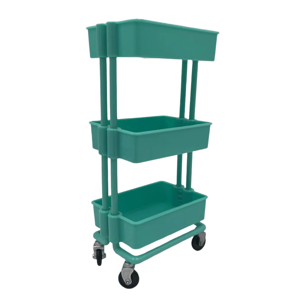 3 Tier Rolling Doll Cart