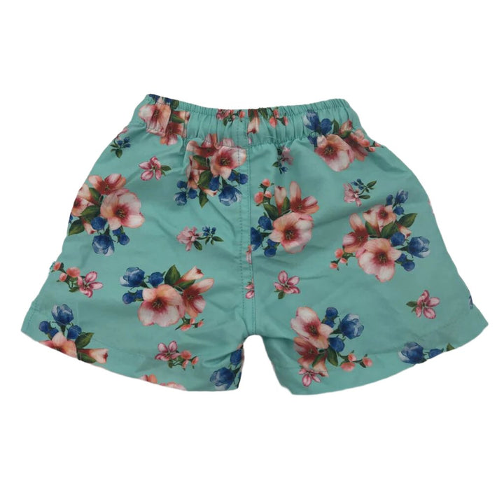 Elastic Waist Shorts / Flowers