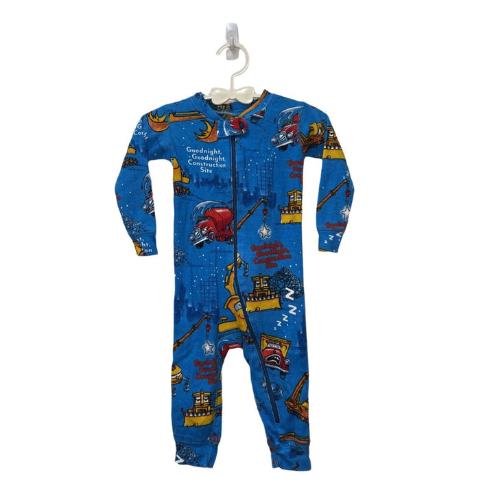 Zippered "Goodnight, Construction Site" Footie