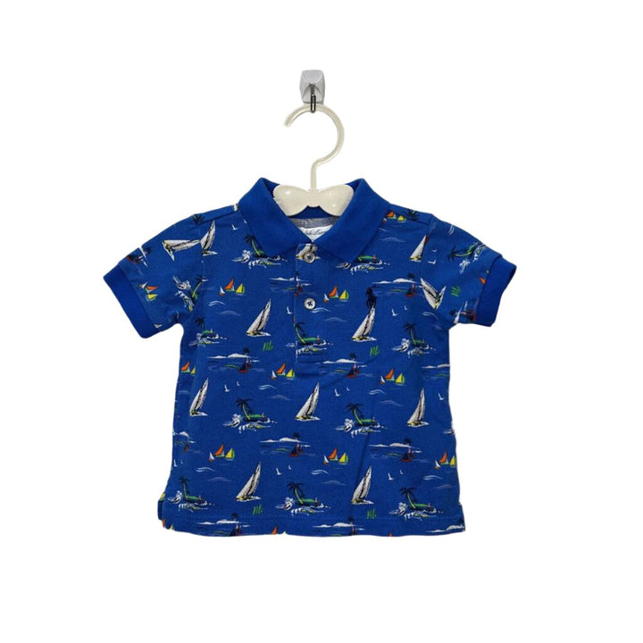 SS Collared Shirt / Sailboats