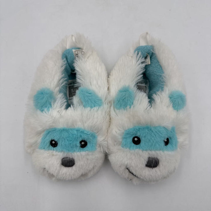 Slip On Fuzzy Slippers / Abdominal Snowman