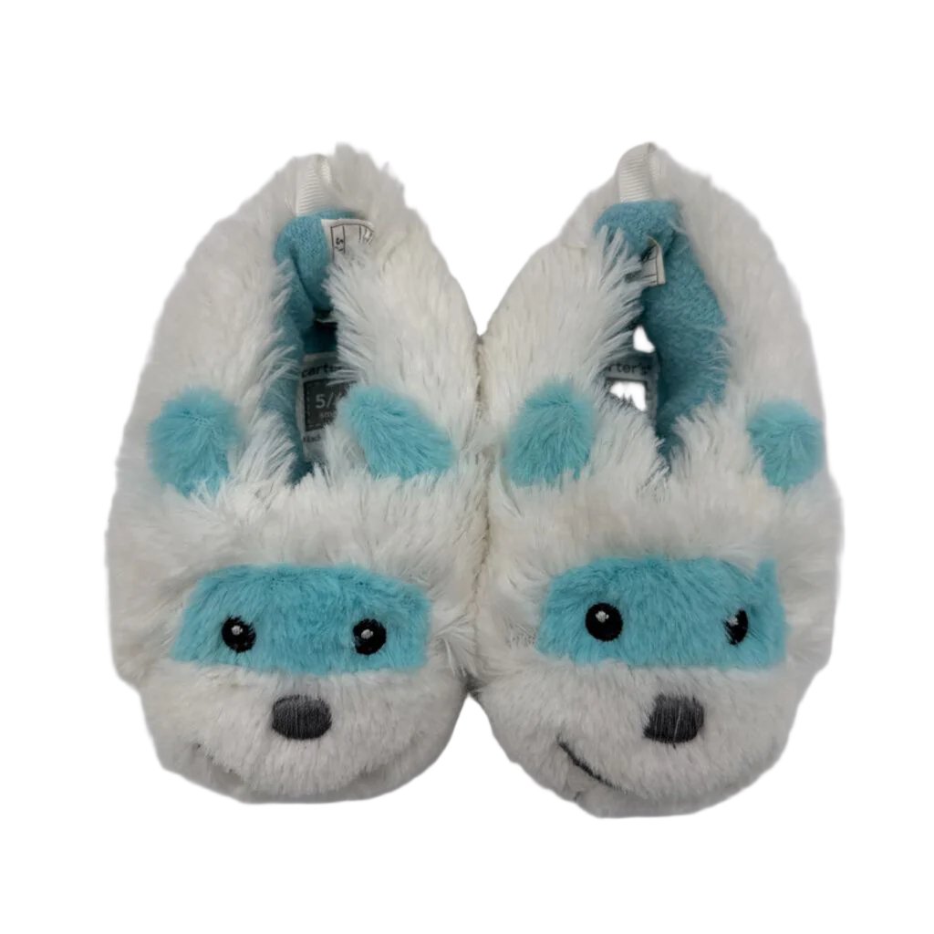 Slip On Fuzzy Slippers / Abdominal Snowman