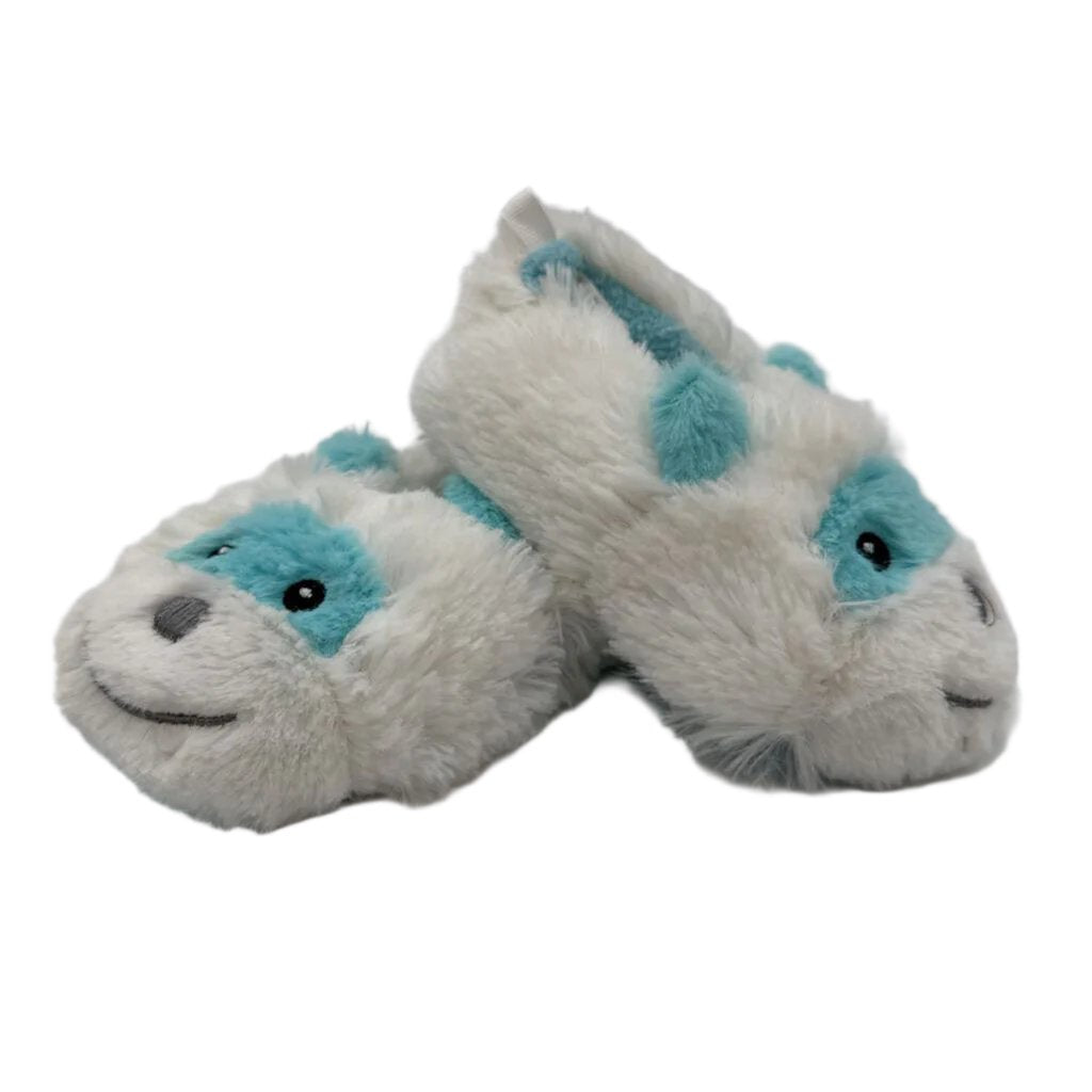 Slip On Fuzzy Slippers / Abdominal Snowman