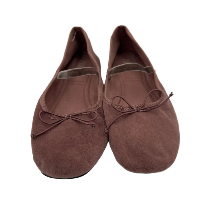 Suede Elastic Band Dress Flat Shoes