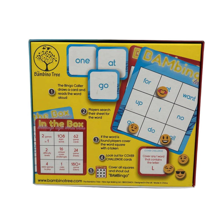 BAMbingo Sight Words