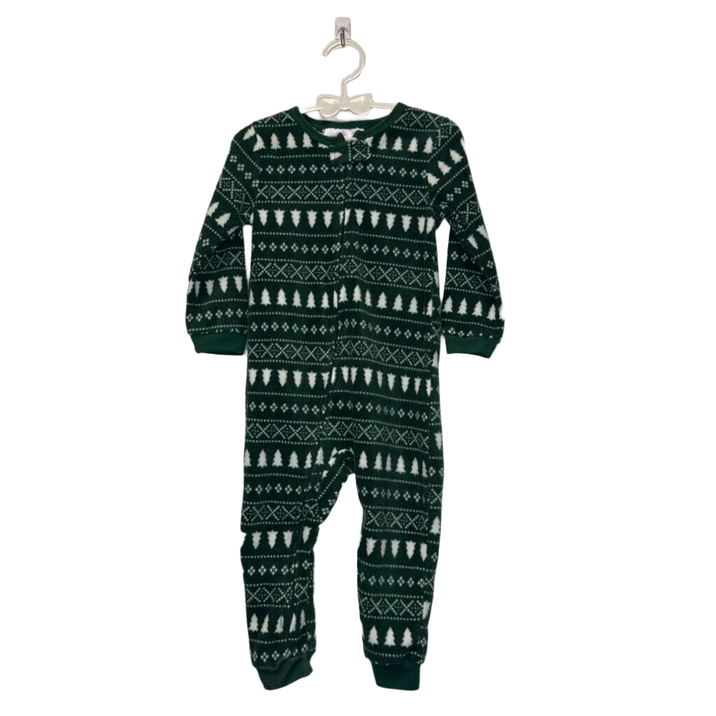 LS Footless Onesie / Christmas Trees