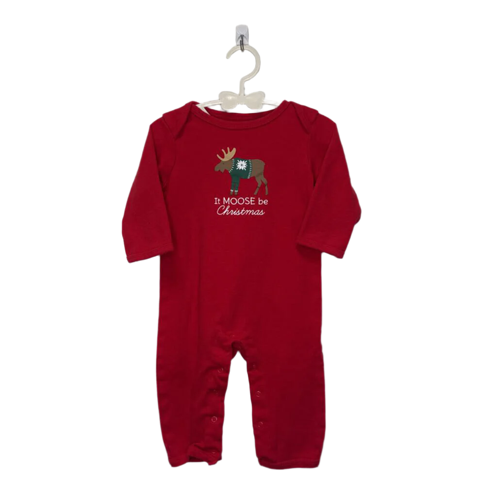 LS Romper / It Moose Be Christmas