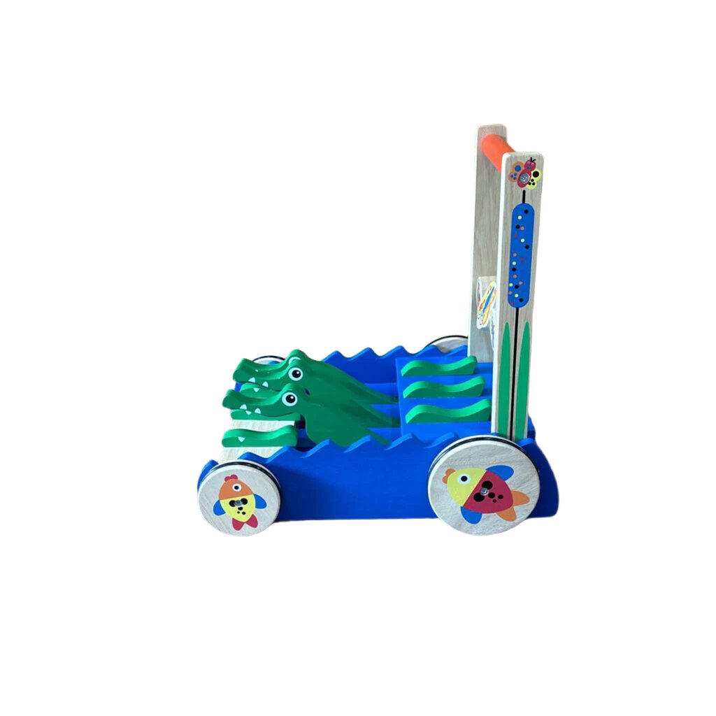 Deluxe Chomp & Clack Alligator Push Toy