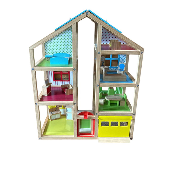 Hi-Rise Wooden Dollhouse