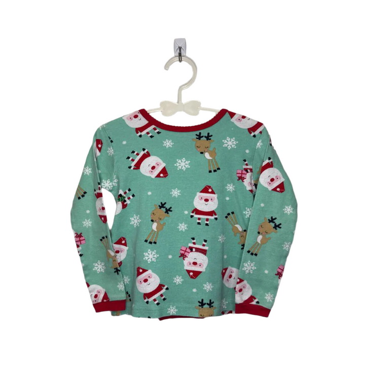 LS Shirt + Pants Pajamas / Santa + Reindeer