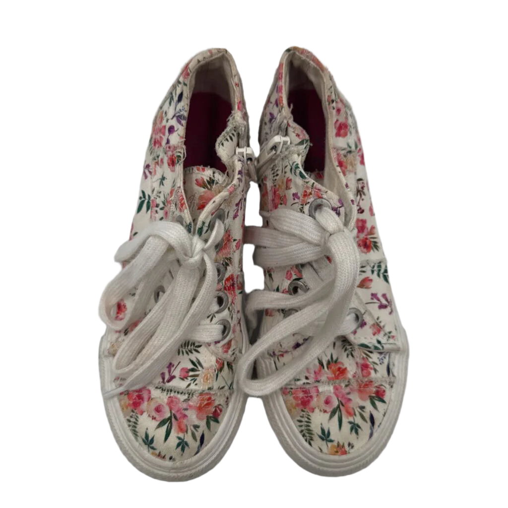 Floral Lace-up Sneakers