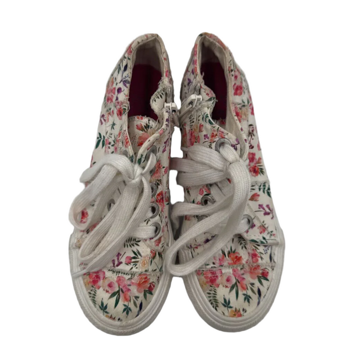 Floral Lace-up Sneakers