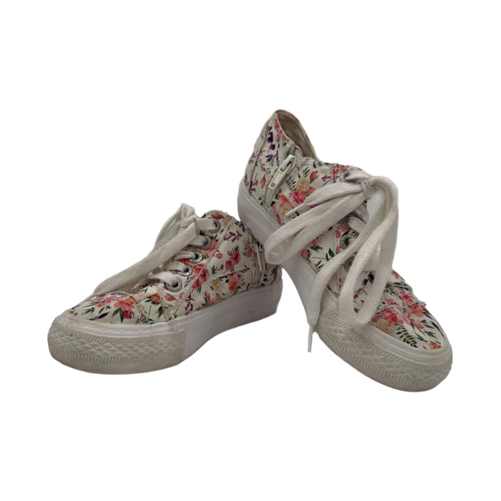 Floral Lace-up Sneakers