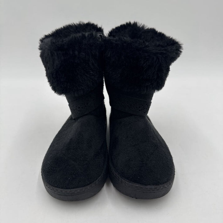 Zip Up Faux Fur Covered Ankle Boot