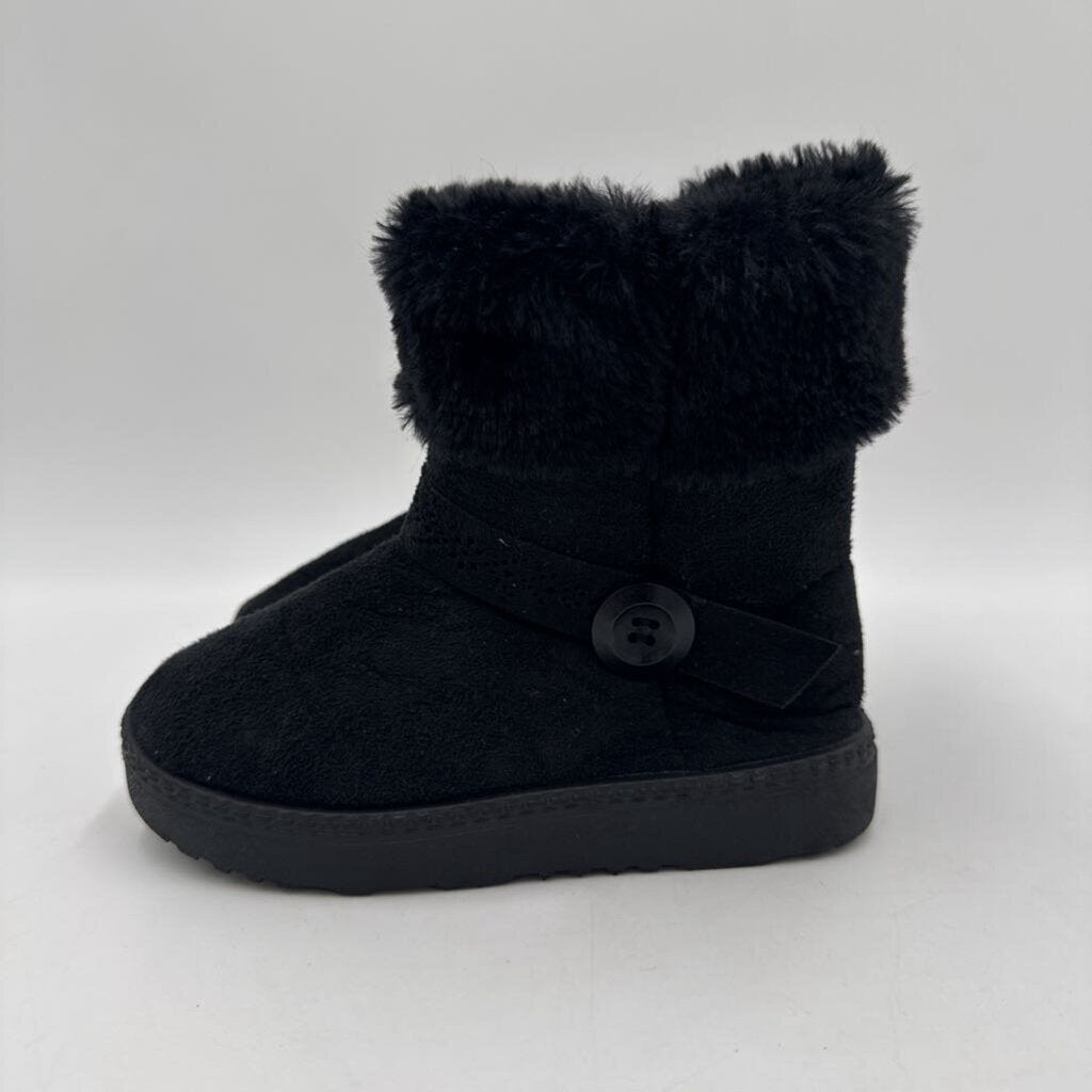 Zip Up Faux Fur Covered Ankle Boot