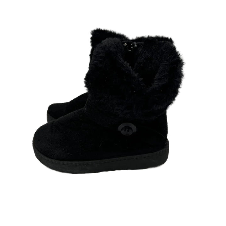 Zip Up Faux Fur Covered Ankle Boot