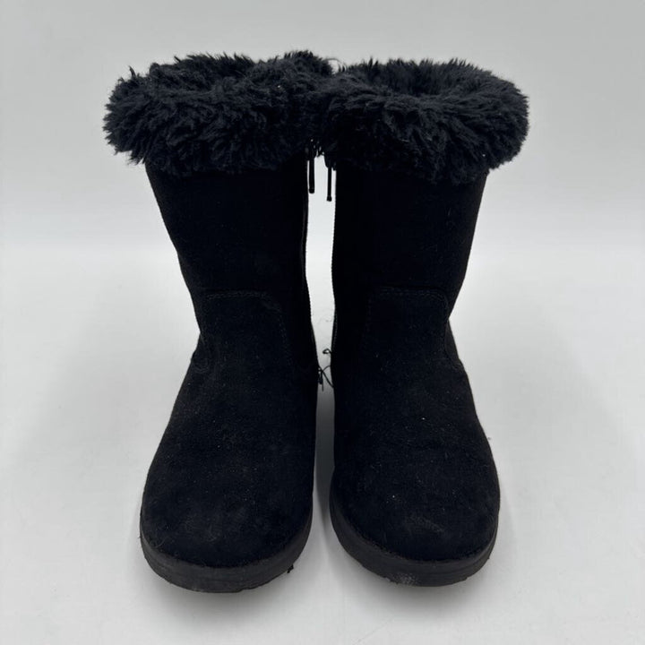 Zip Up Faux Fur Tall Ankle Boot