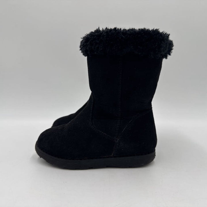 Zip Up Faux Fur Tall Ankle Boot