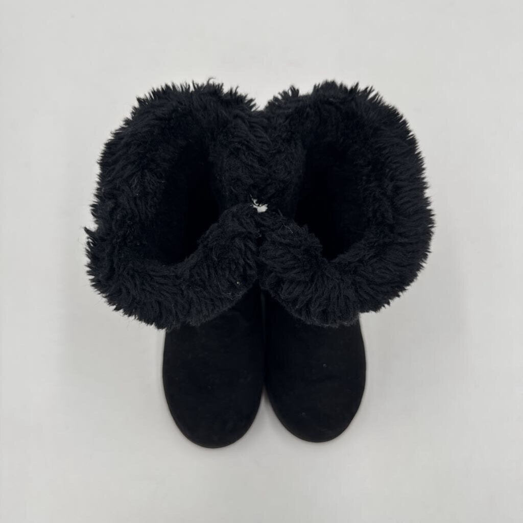 Zip Up Faux Fur Tall Ankle Boot