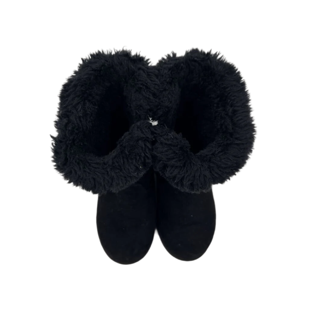 Zip Up Faux Fur Tall Ankle Boot
