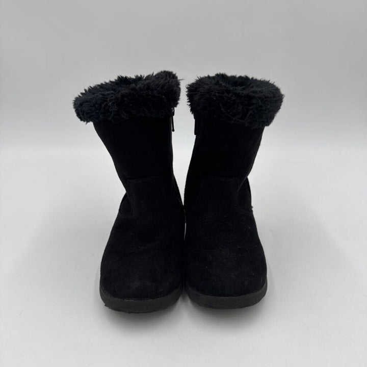 Zip Up Faux Fur Tall Ankle Boot