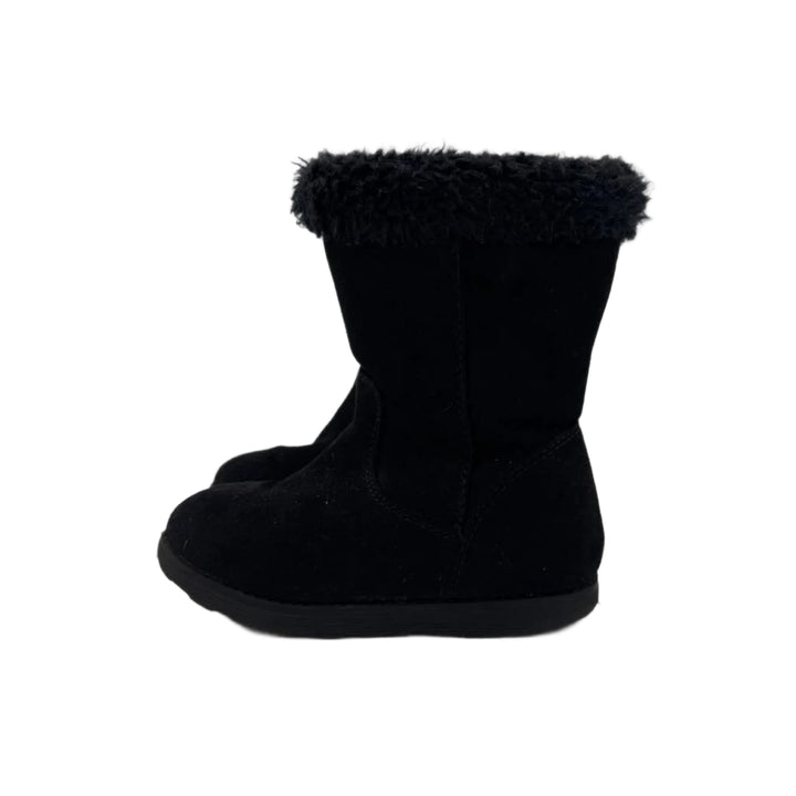 Zip Up Faux Fur Tall Ankle Boot