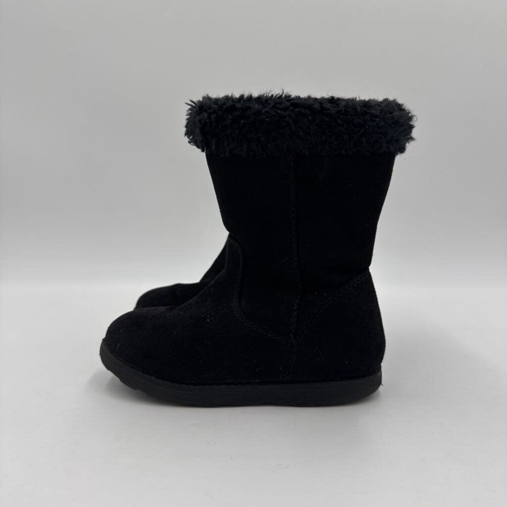 Zip Up Faux Fur Tall Ankle Boot