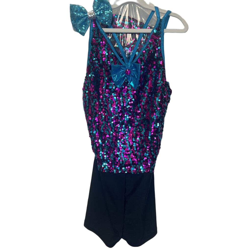 Sequin Dance Leotard & Skirt Set