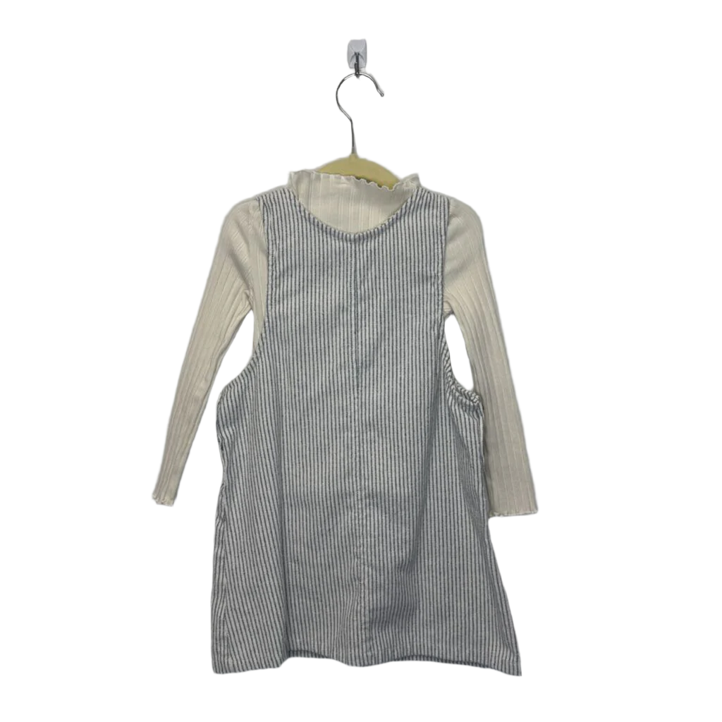 LS Ribbed & Overall Dress