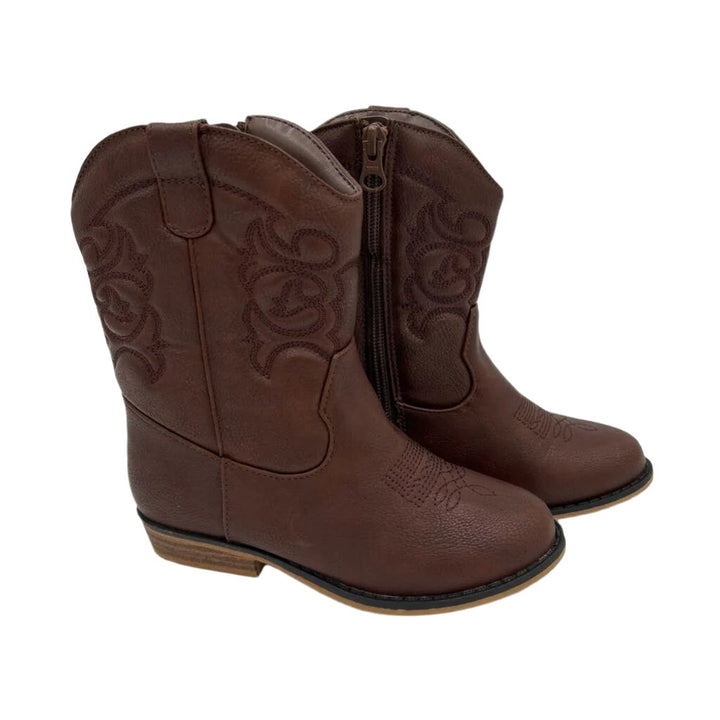 Zip Up Western Boots