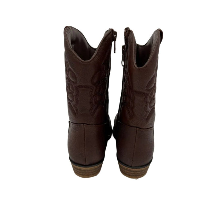 Zip Up Western Boots