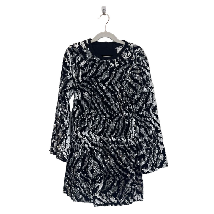 LS Sequin Shorts Romper