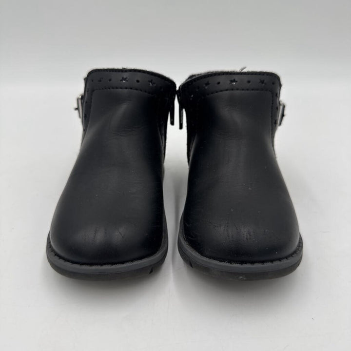 Zip Up Leather Ankle Boots