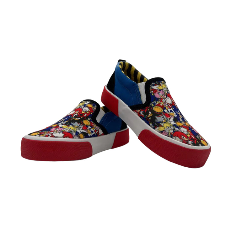 Sonic Hedgehog Slip-On Shoes