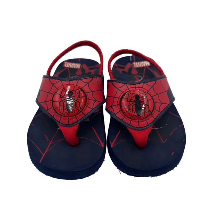 Elastic Back Strap Flip Flops / Spiderman