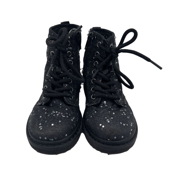 Zip + Lace Up Boots / Stars