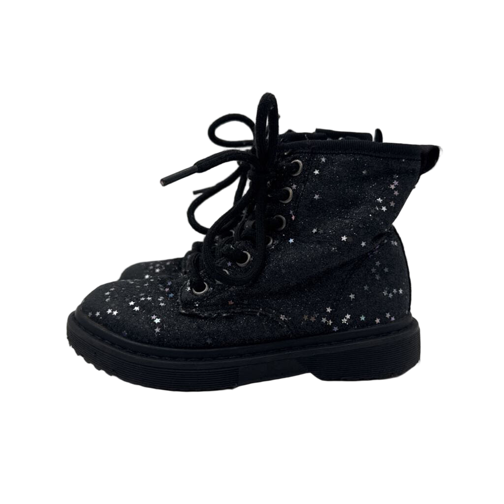 Zip + Lace Up Boots / Stars