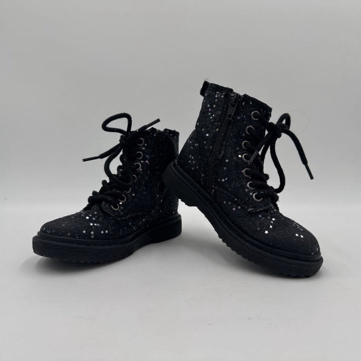 Zip + Lace Up Boots / Stars