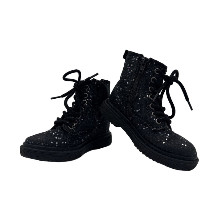 Zip + Lace Up Boots / Stars