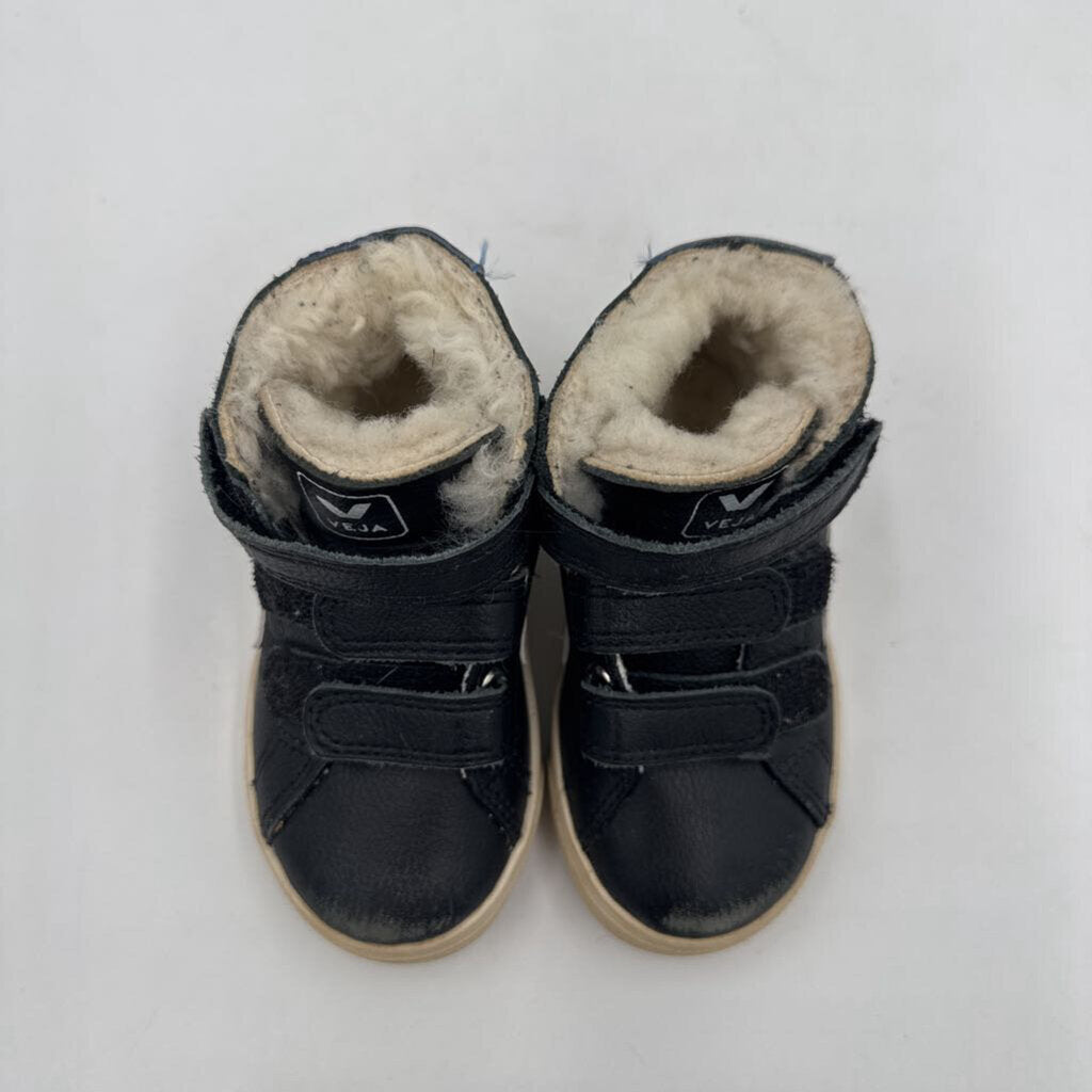 Velcro Fleece Lined High Top Shoes