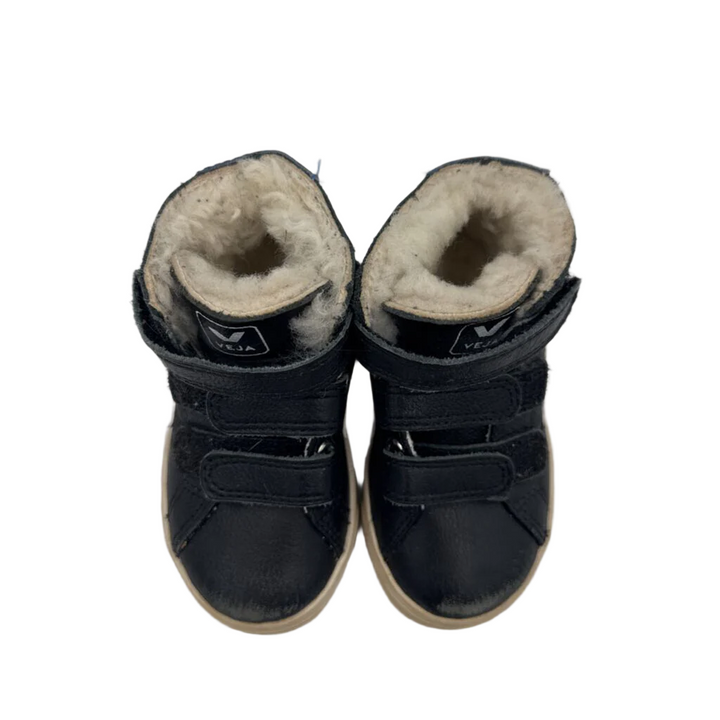 Velcro Fleece Lined High Top Shoes