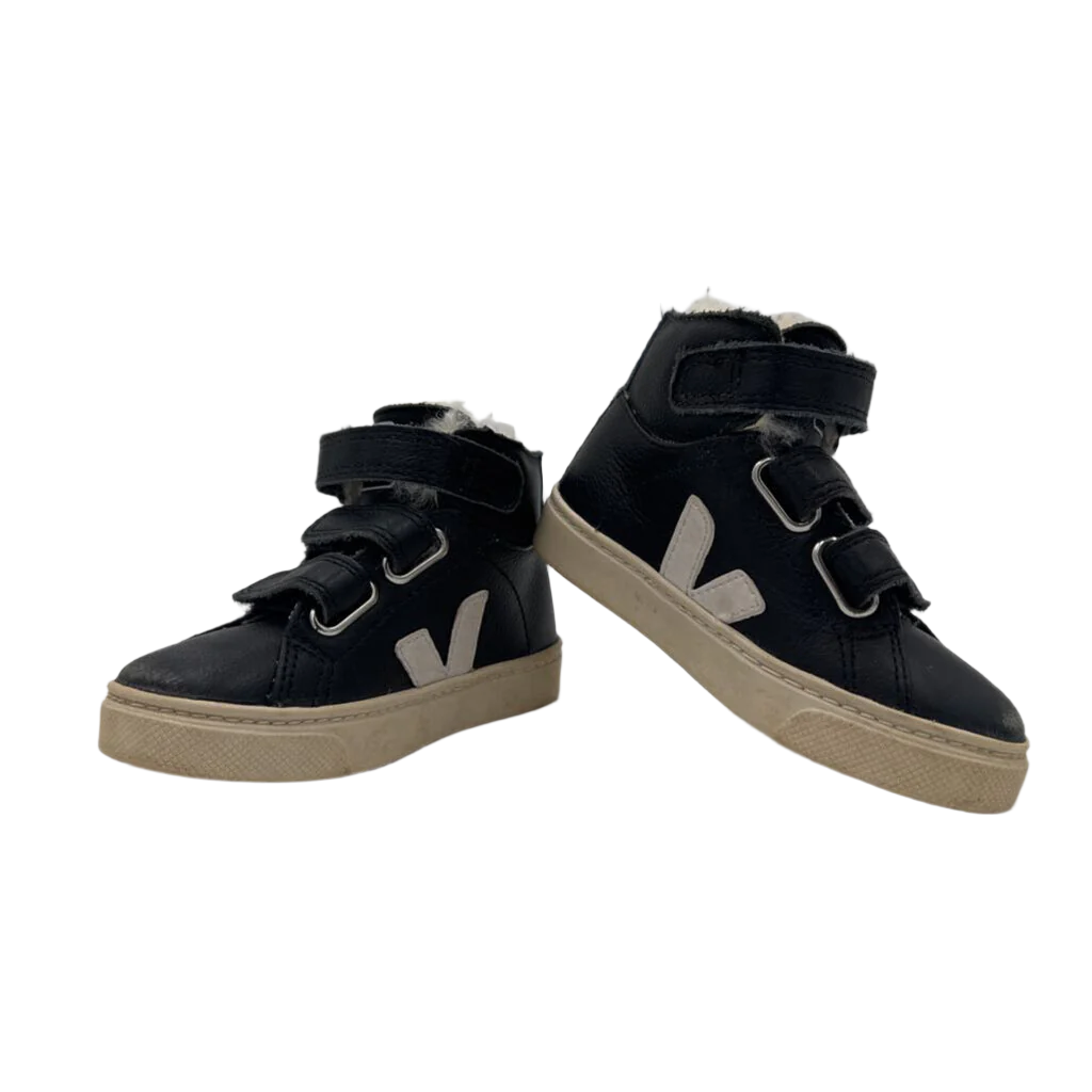 Velcro Fleece Lined High Top Shoes
