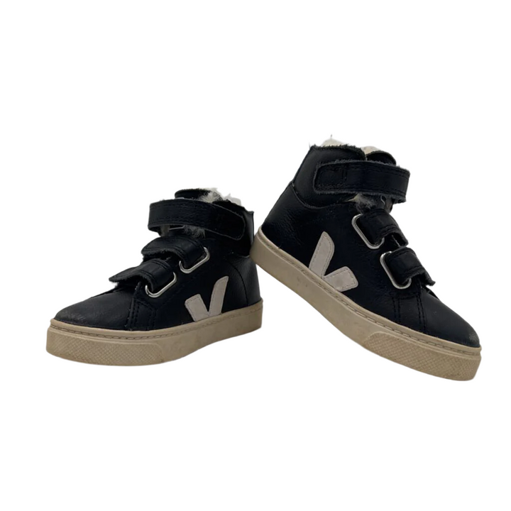 Velcro Fleece Lined High Top Shoes