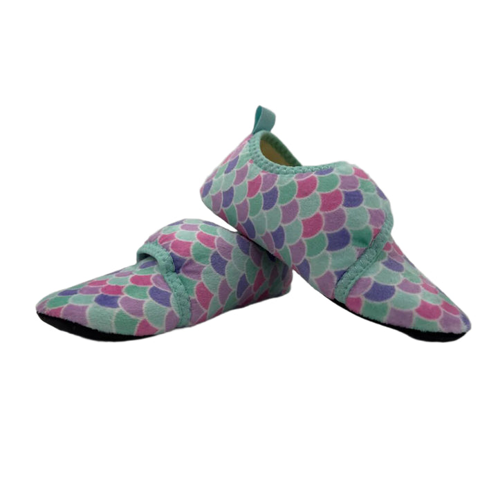 Velcro Rubber Sole Mermaid House Slippers