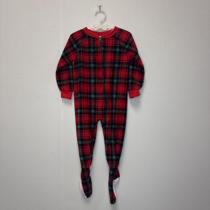 LS Footed Onesie / Plaid