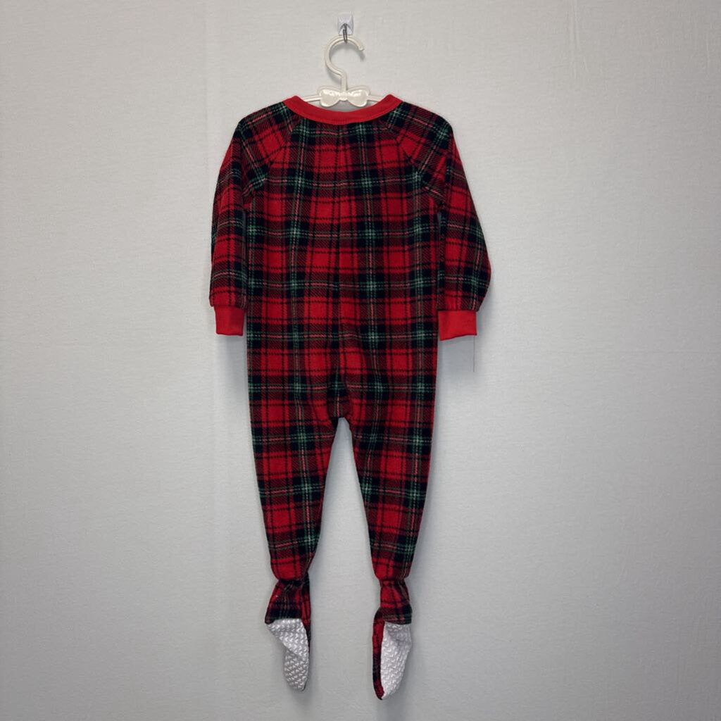 LS Footed Onesie / Plaid