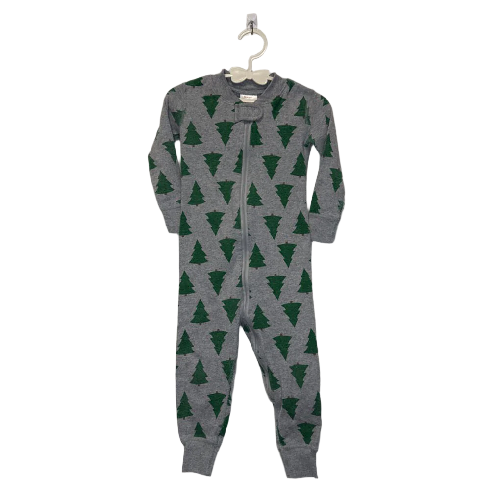 LS Footless Onesie / Christmas Trees