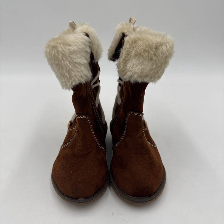 Tall Fleece Line Suede Zip Up Boots